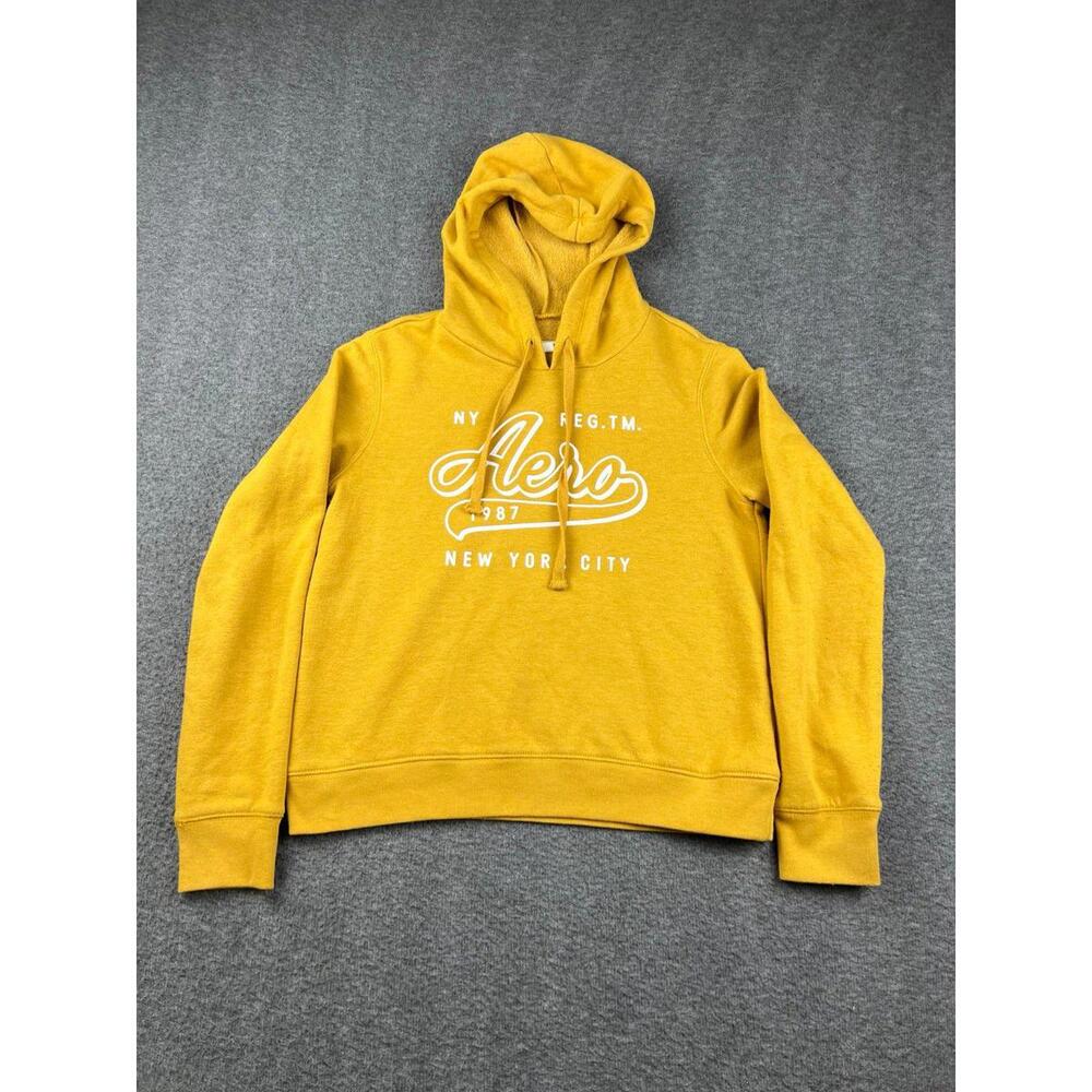 Aeropostale Yellow‎ Mens Hoodie Size Medium